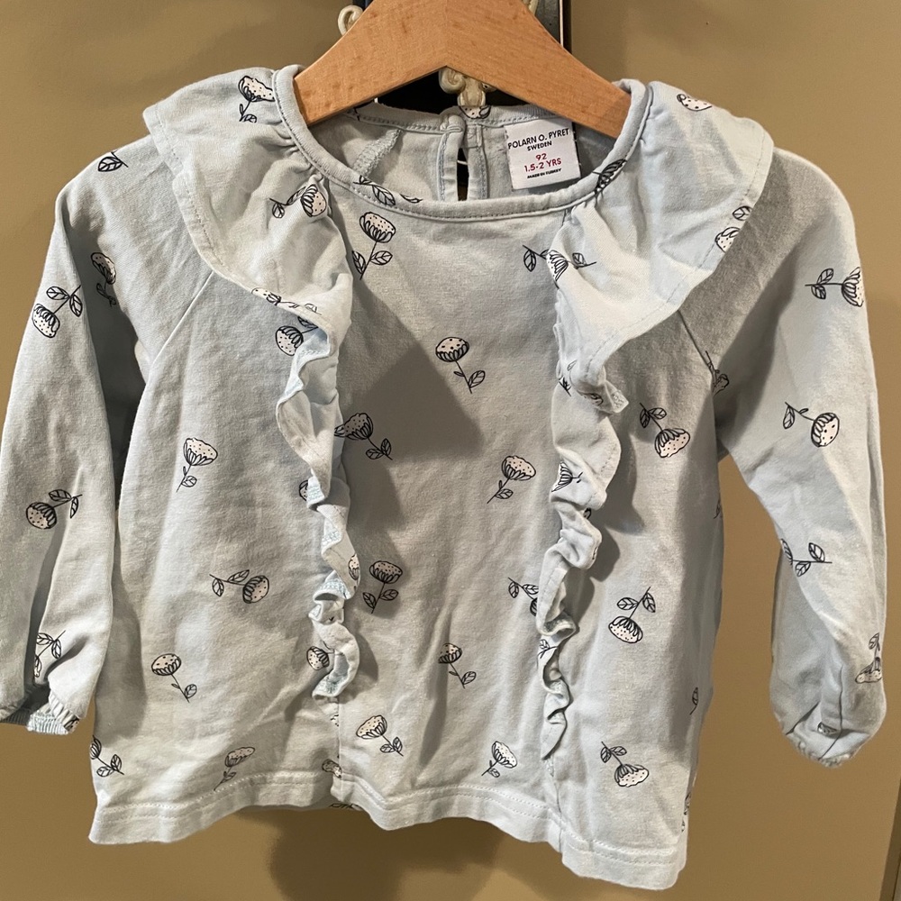 2T Polarn O. Pyret cotton long sleeve shirt
